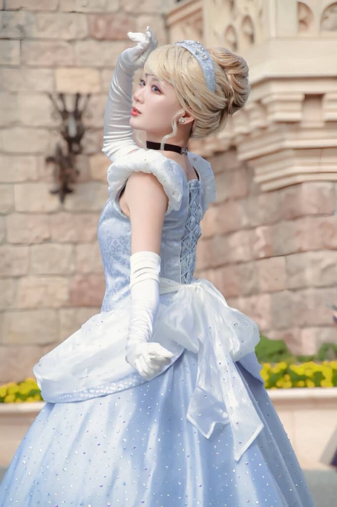 シンデレラ仮装のかぐやさん