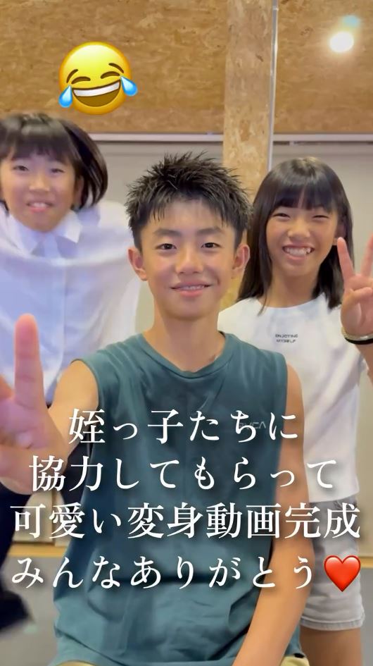 最後は笑顔でピース！