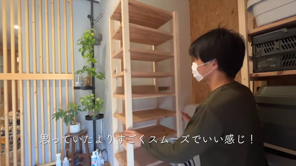 スライドレールで引き出せます