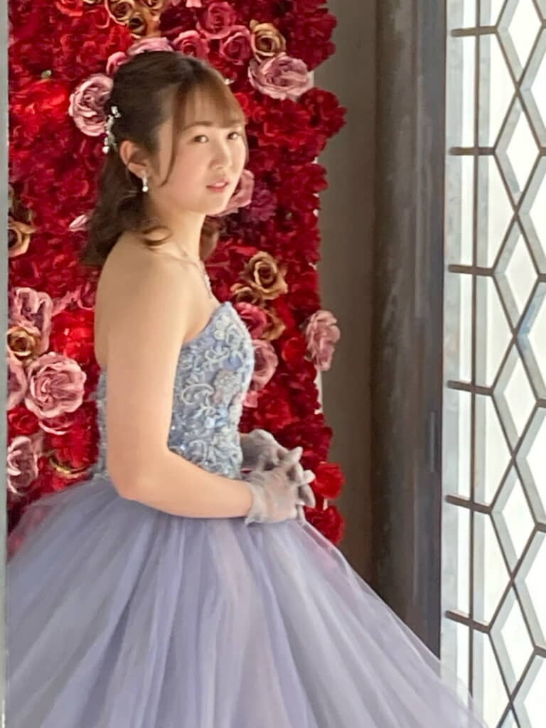 ドレスも着ました