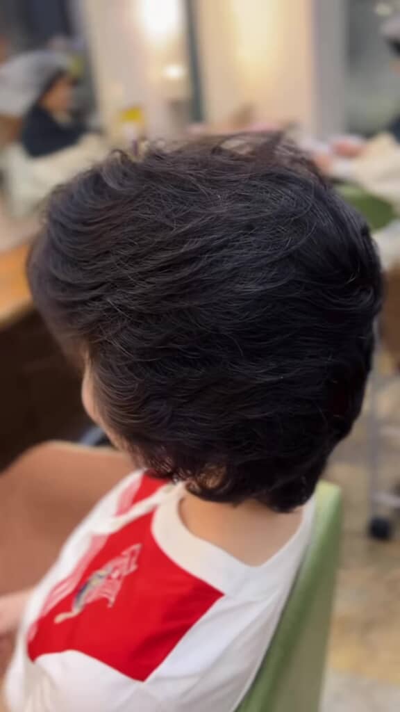 昭和ヘア・左横から