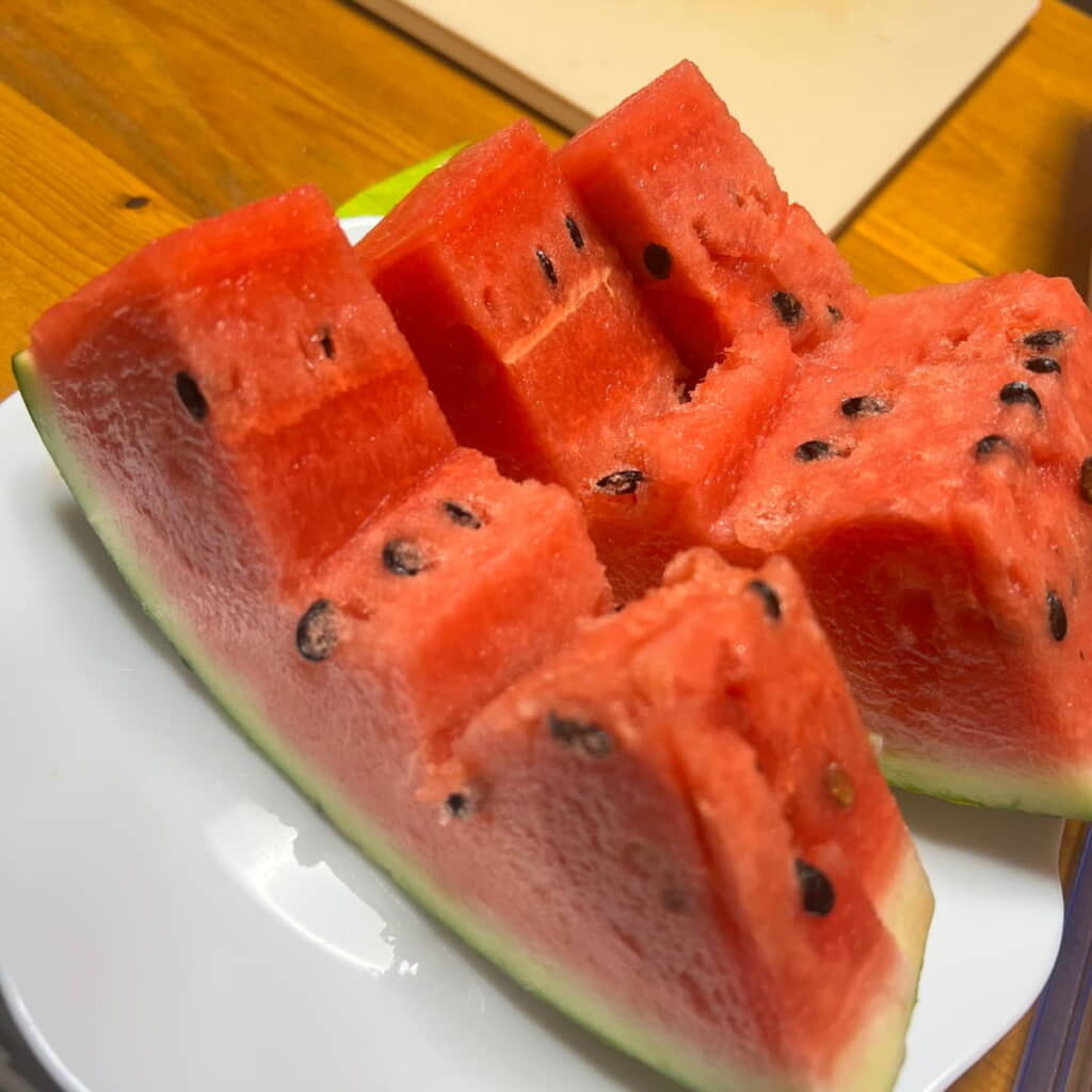 夫のスイカから感じられる思いやり