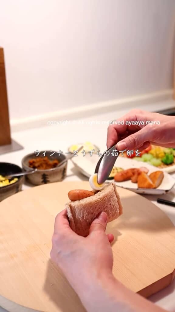 うずらの玉子とウインナー