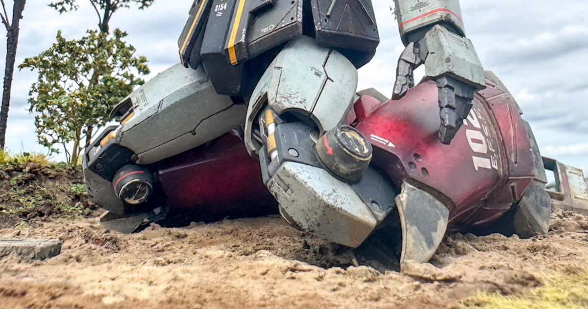 リアリティーがありすぎるガンプラのジオラマに大反響　「巨大さを見事に演出」「等身大かと思った」（1/3） | ホビー ねとらぼ