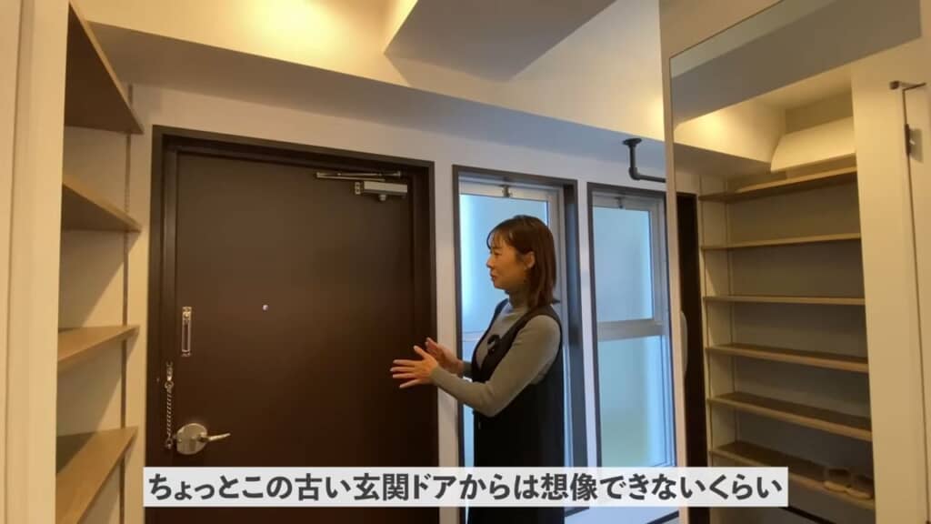 広く収納も豊富になった玄関