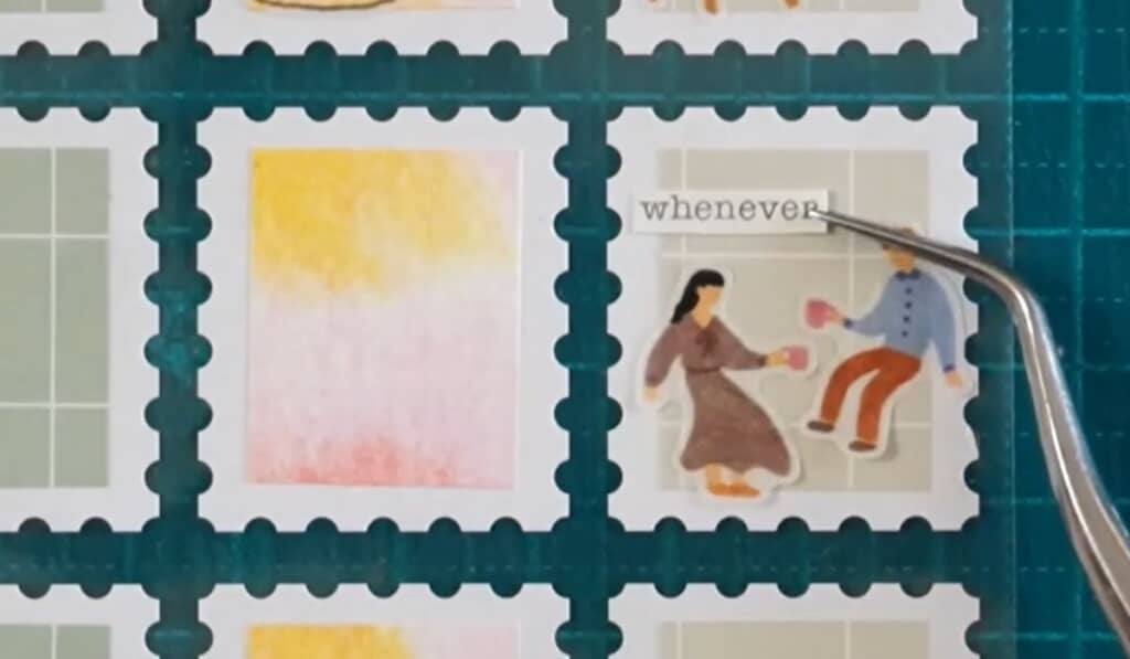 ノリで貼ります