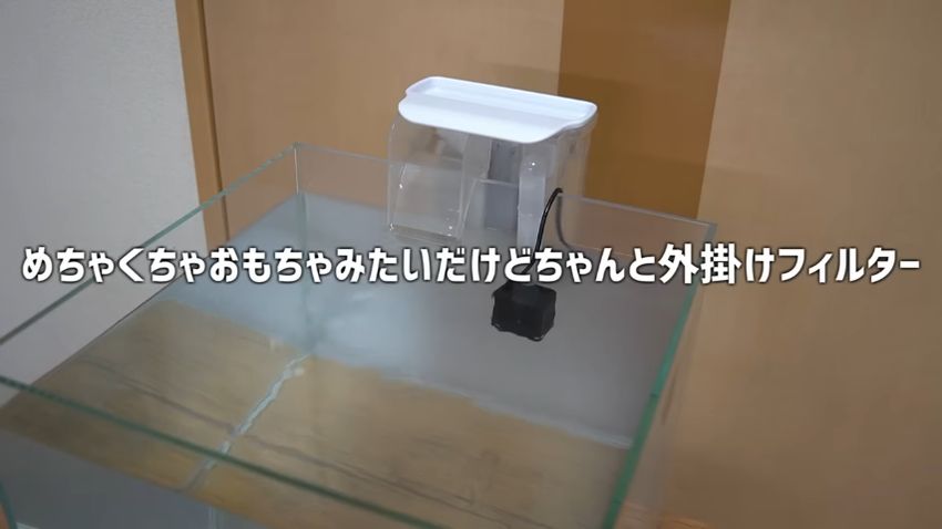 おもちゃのような外見だけど使える水槽用外掛けフィルター