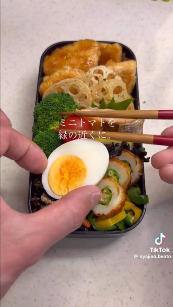 父親が作ったお弁当