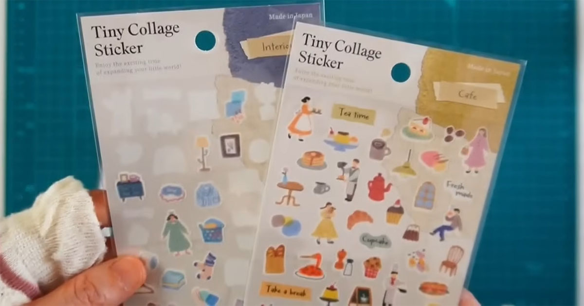 手帳用の小さいシールをペタペタ貼っていくと……　ワクワクする完成品に「私も作ってみたい！」「明日セリア寄ろ～」（1/3） | ホビー ねとらぼ