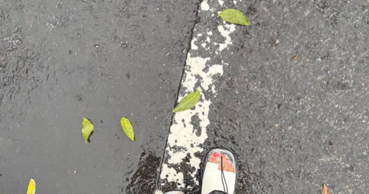 豪雨のなか歩いていた女性→足元に異変を感じ、見てみると……「えぇぇぇ」　衝撃の光景が156万表示「なんでww」「初めて見る現象」（1/3） | ライフスタイル ねとらぼ