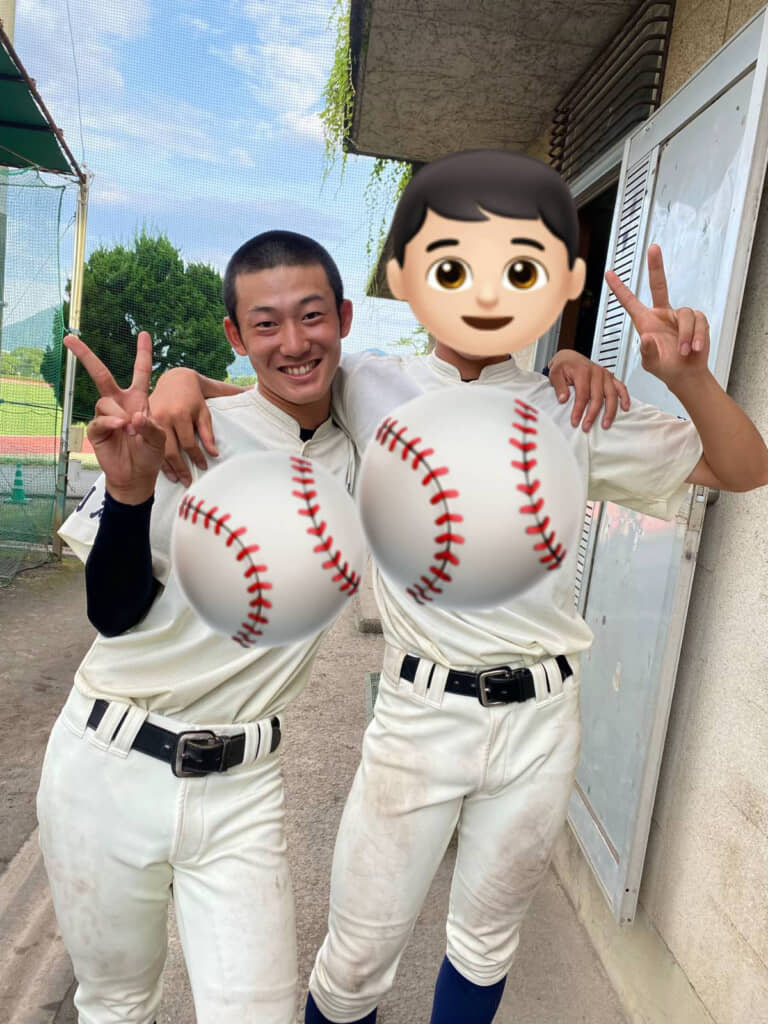 高校時代は野球部でした