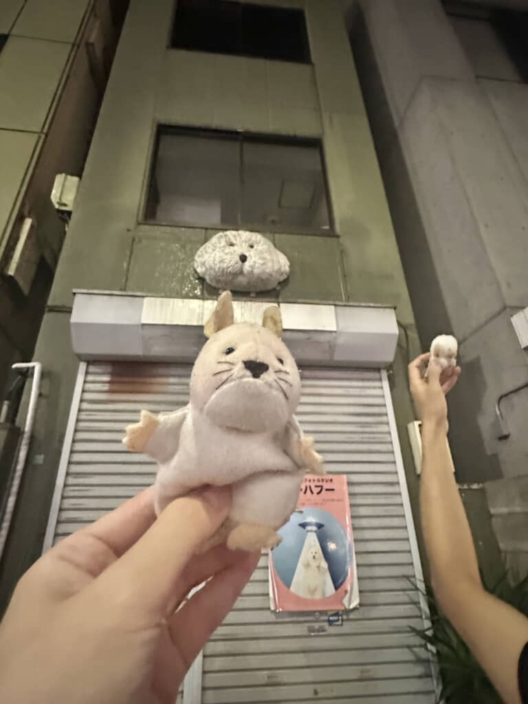 画面右側で撮影をしているのは……
