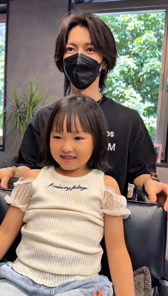 外ハネに仕上げました