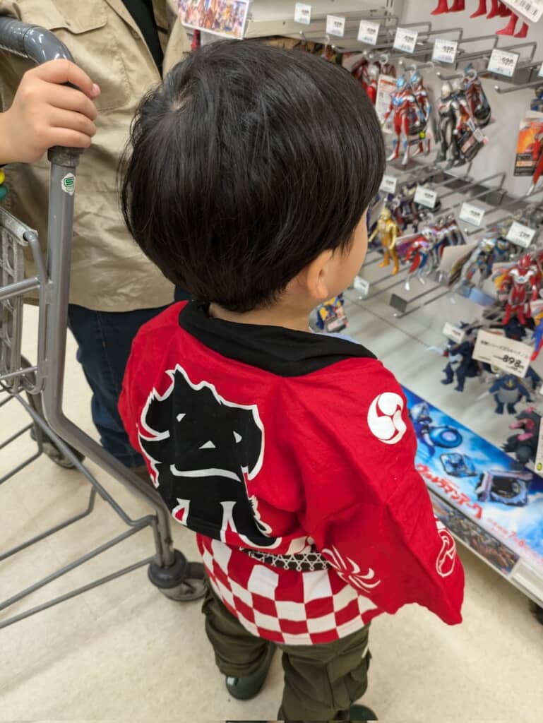 お祭りから抜け出してきたみたい