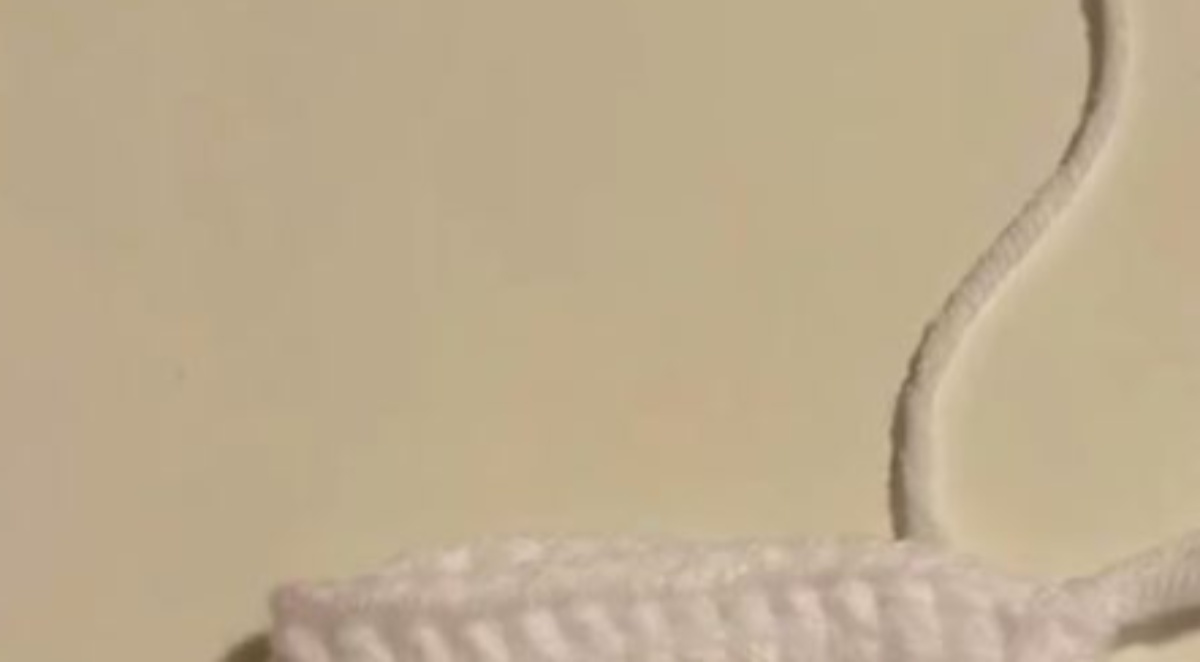 白い毛糸を、かぎ針で編み進めていくと……　夫が「使いたい！」と絶賛したアイテムが560万再生（1/3） | ライフスタイル ねとらぼ