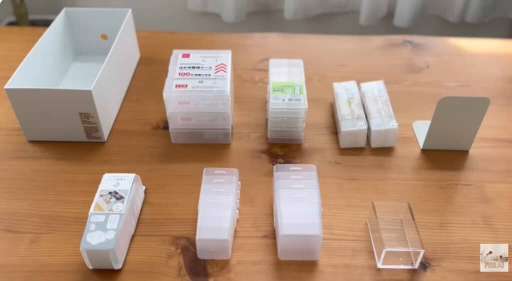 さまざまな大きさのボックスを使って整理します