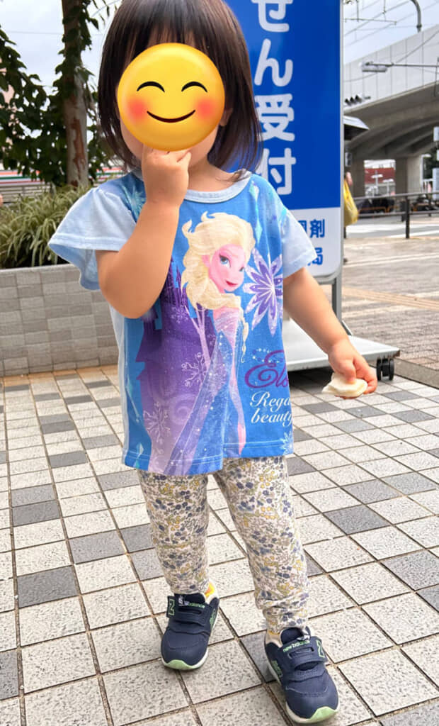 娘さんが選んだコーデ。親の希望とだいぶ逆