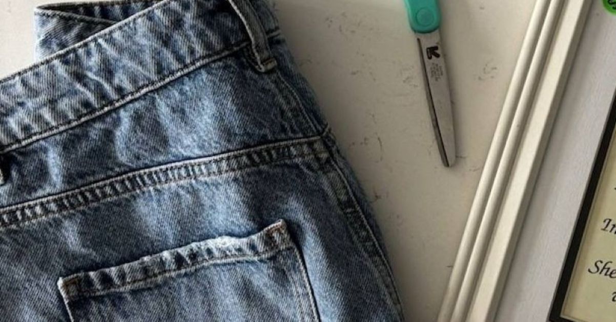 古いデニムは捨てないで！　四角くザクザク切るだけで……「なんということでしょう」　“驚きの完成品”が920万再生「めっちゃおしゃれ」【海外】（1/2） | ライフスタイル ねとらぼ