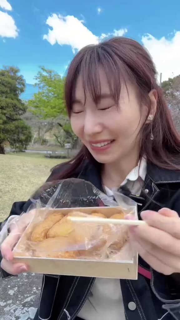 突然のことに目をつぶってしまう投稿者