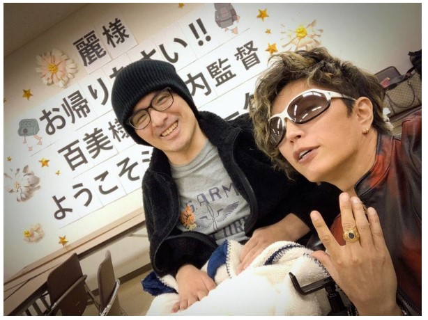 滝川英治とGACKTの2ショット