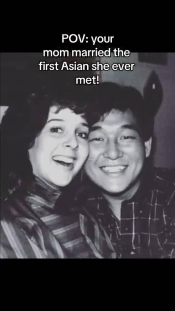 初めて出会ったアジア人と結婚