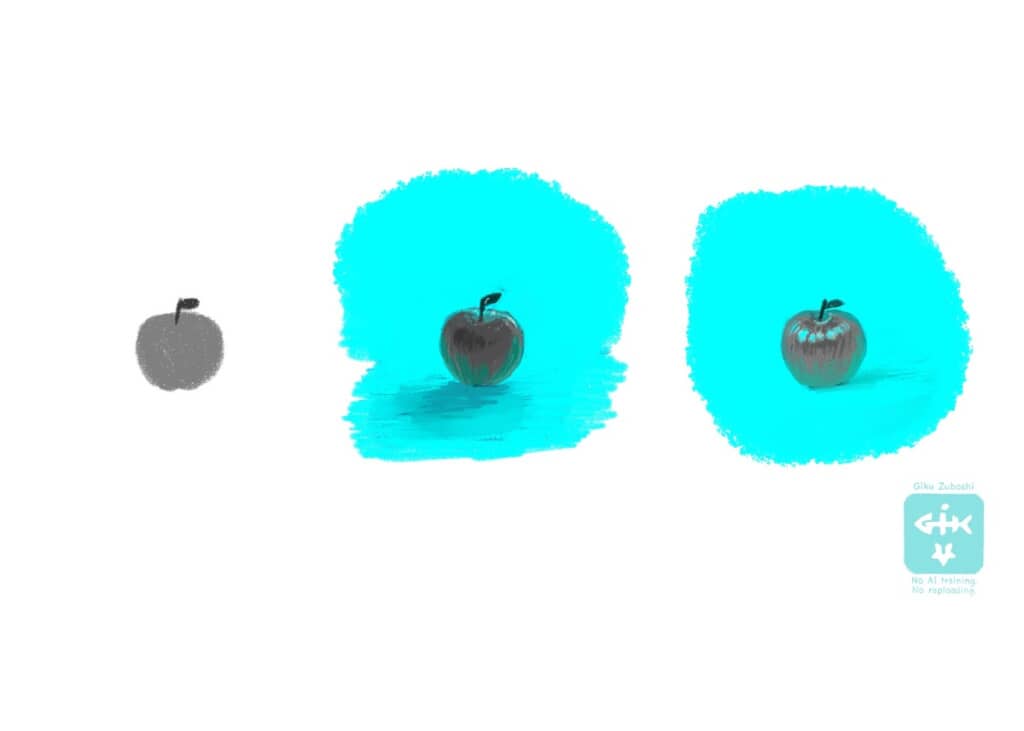 補色を使って別の色を表現