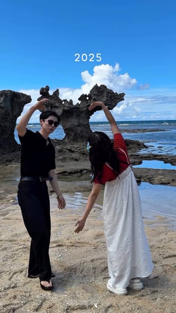 古宇利島のティーヌ浜で撮影