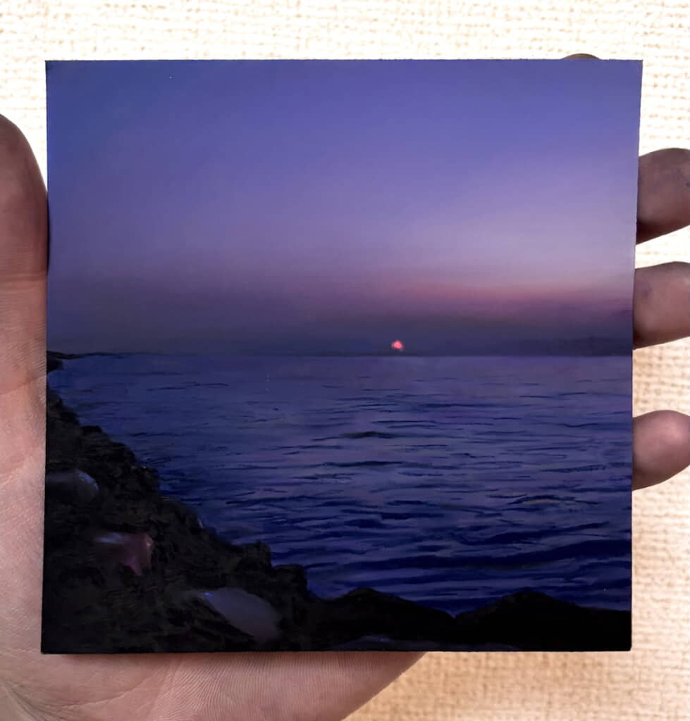 「ピンク色の太陽」