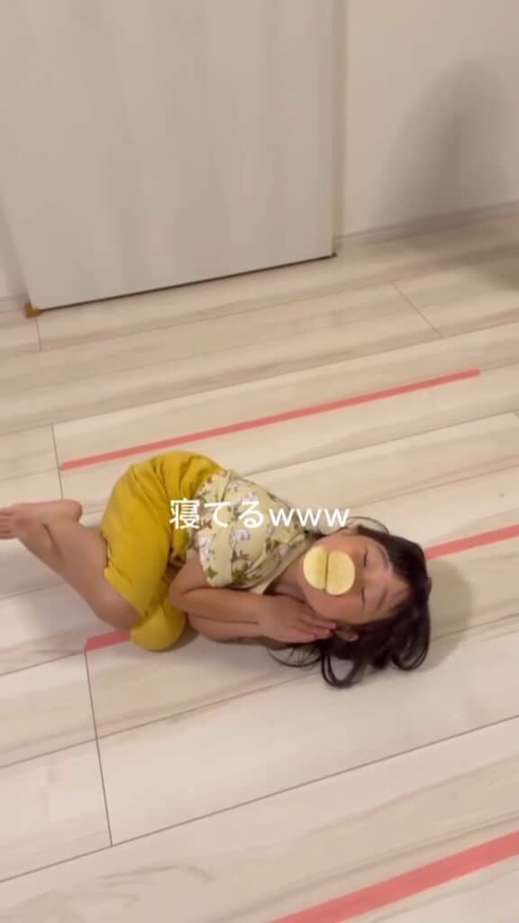 アヒルのまま寝てしまいました！