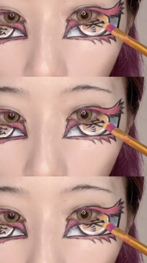 原作そっくりな目が完成