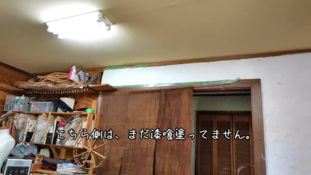 画像左側の壁は次回に持ち越します