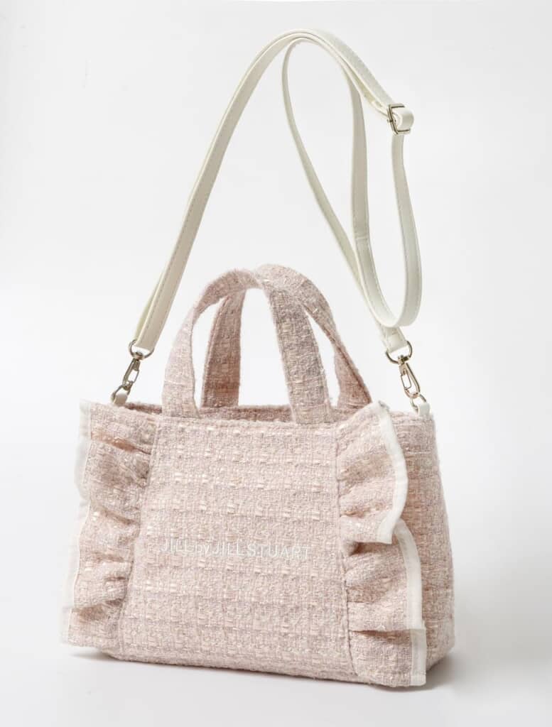JILL by JILL STUART BOOK ツイードフリルバッグ PINK ver.