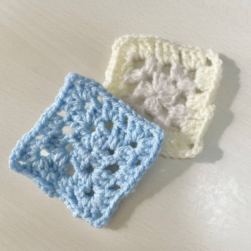 彼氏さんが初めて編んだコースター