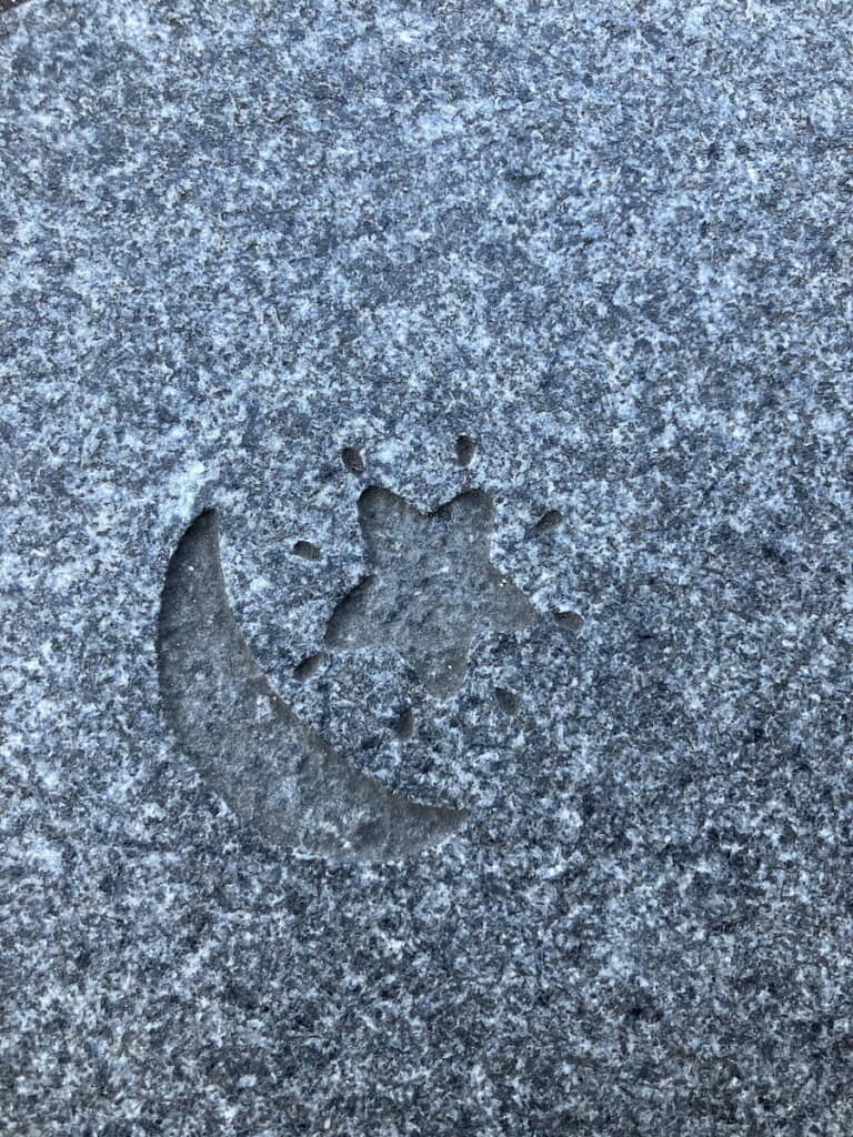 キラキラ光る星と月が！