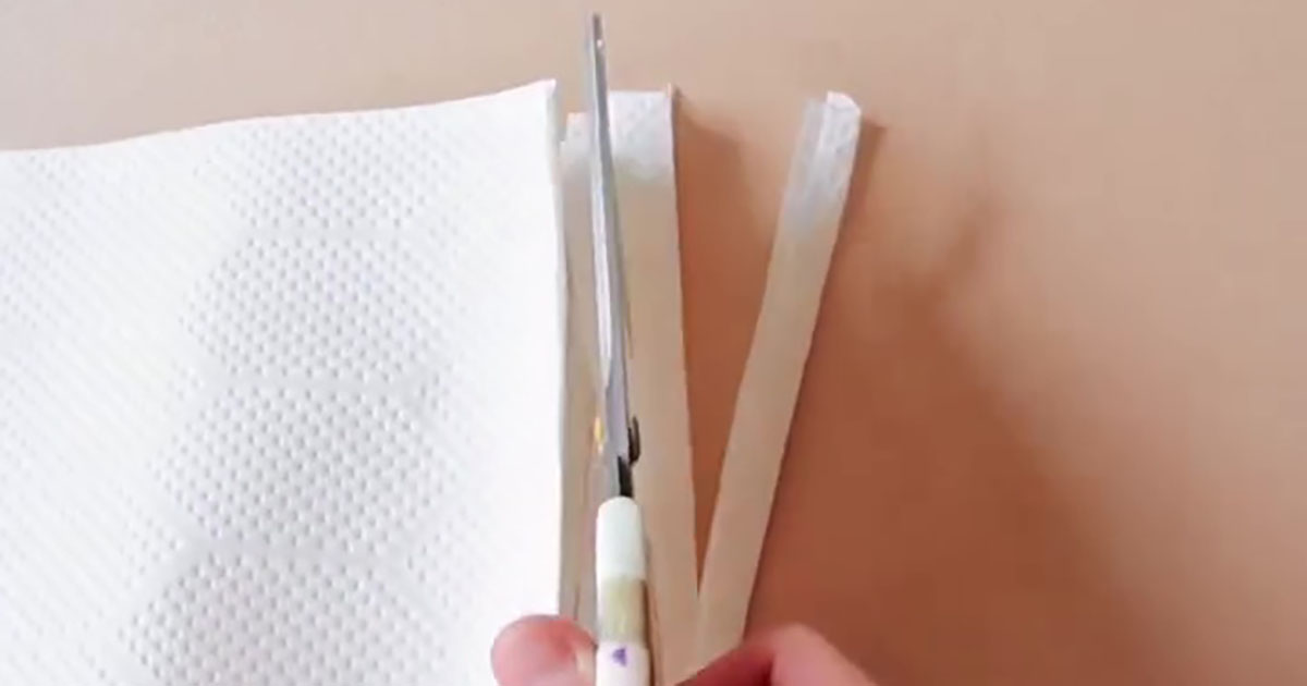 キッチンペーパーをハサミでカット→水に浸して……　異色の完成品が80万再生「これマネしたい！」「かわいいしオシャレ」（1/3） | 絵画 ねとらぼ