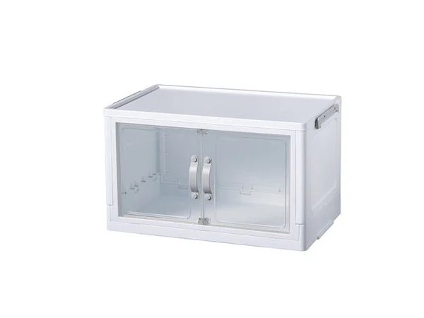 DAISO「ジョイントできる扉付折りたたみ収納ケース」