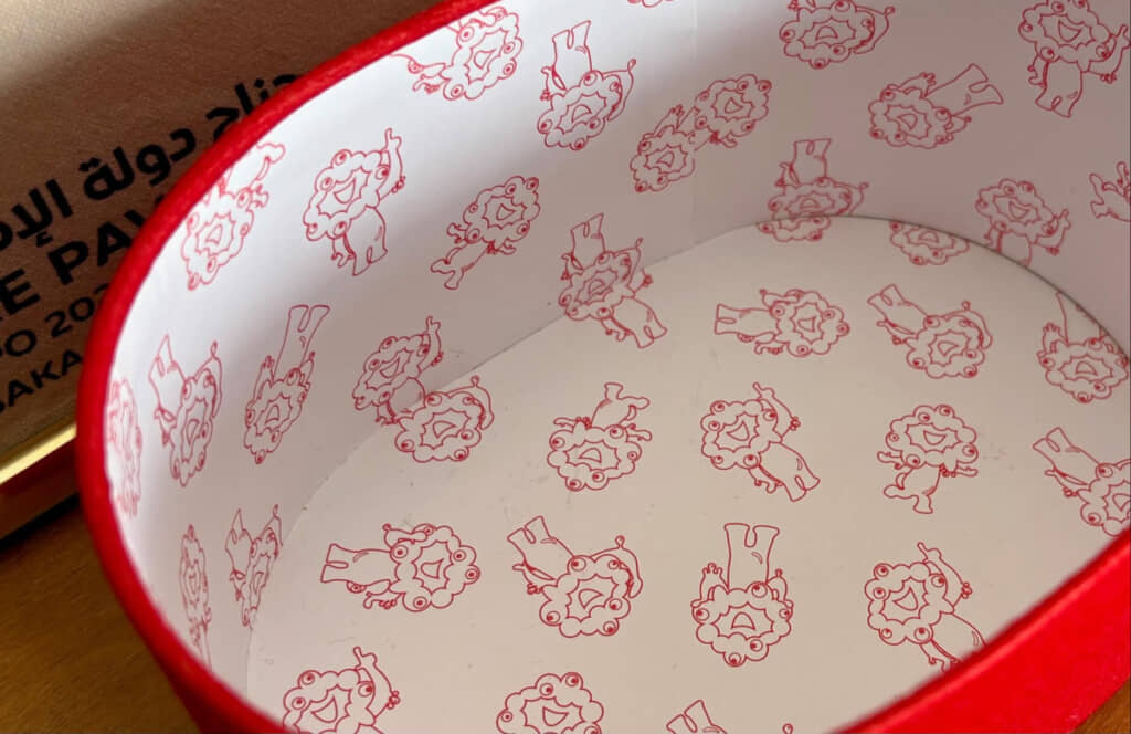 箱の内側までかわいい！