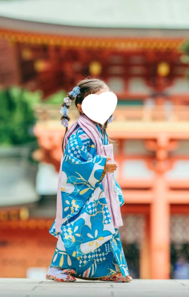 孫の七五三の写真