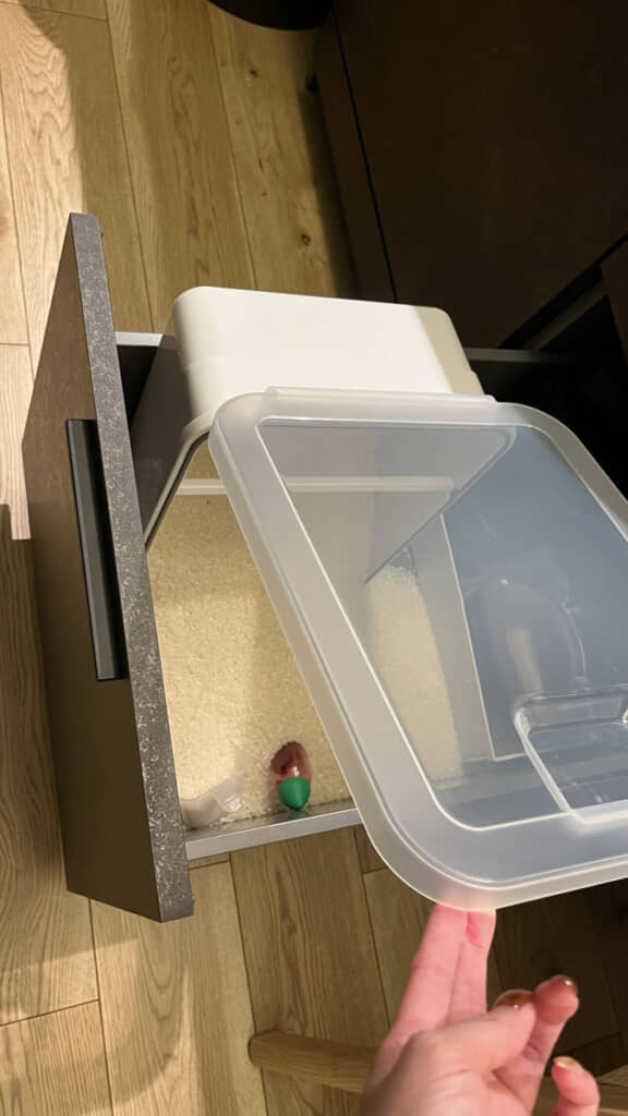 米びついらずで合理的な気もするけれど、米が底を突く頃にすくうのがめんどくさそう