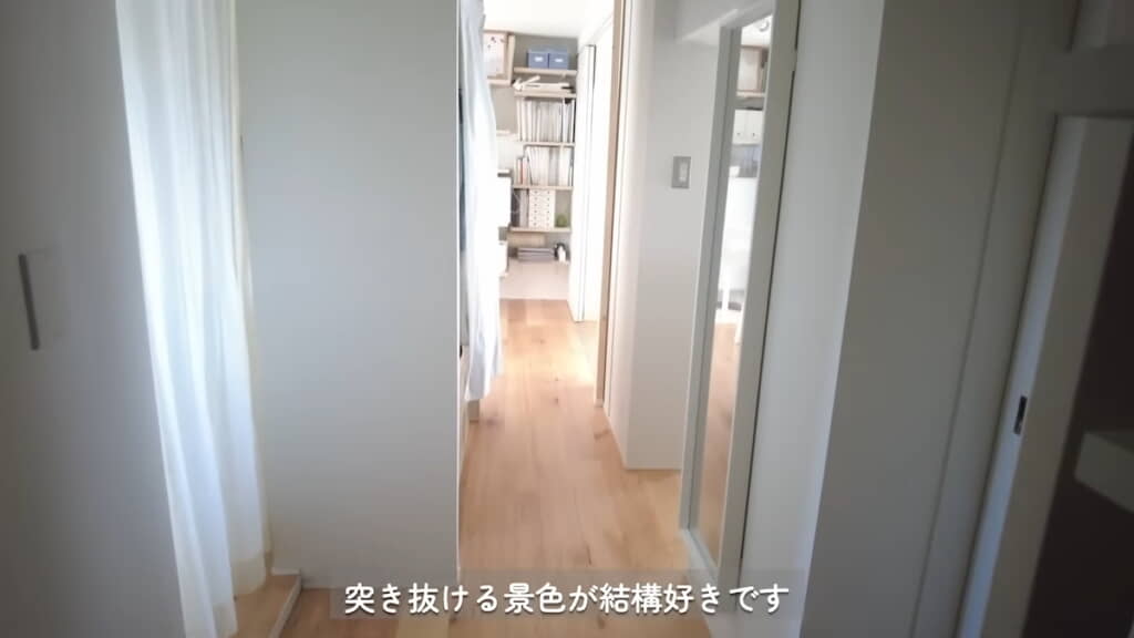 コクウさん「玄関入ってからのこのまっすぐ突き抜ける景色が結構好きです」
