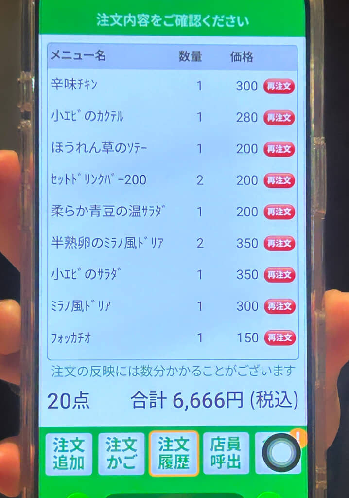 6が揃った合計金額