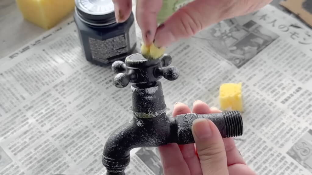 汚し塗装で年季の入った感じにする