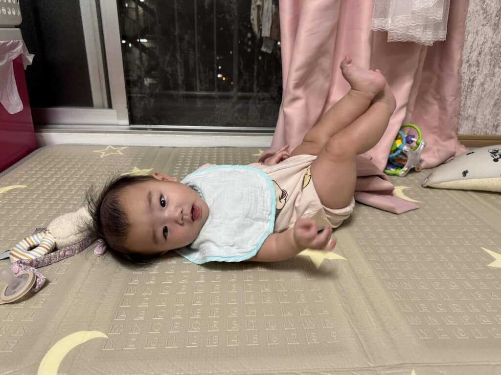 生後6カ月を迎えた現在の写真