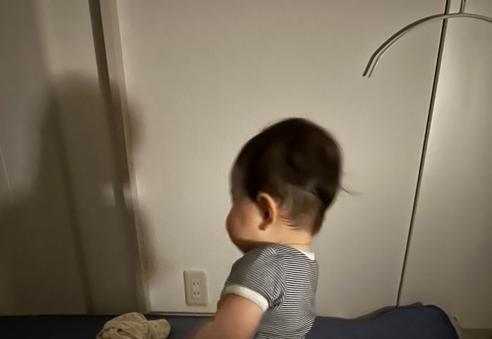 寝かしつけから1時間の娘の様子