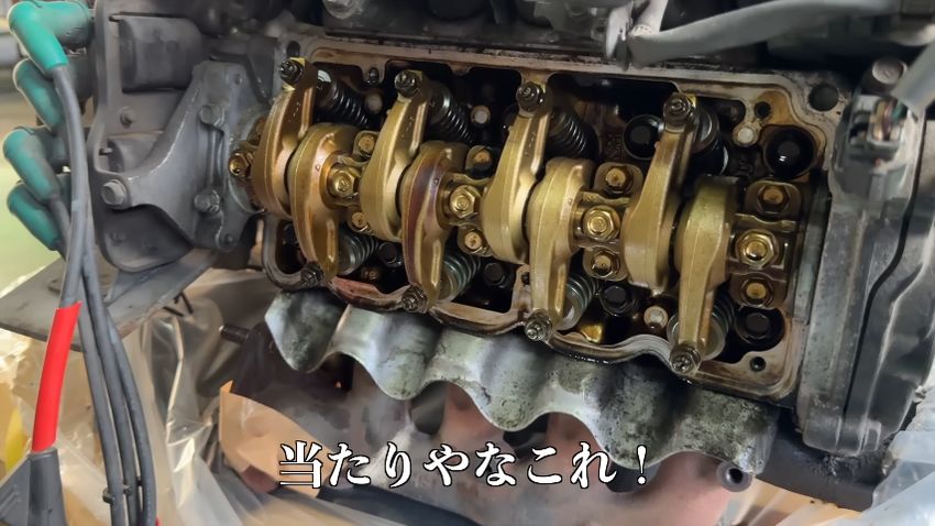 手入れが行き届いておりピカピカな内部パーツ