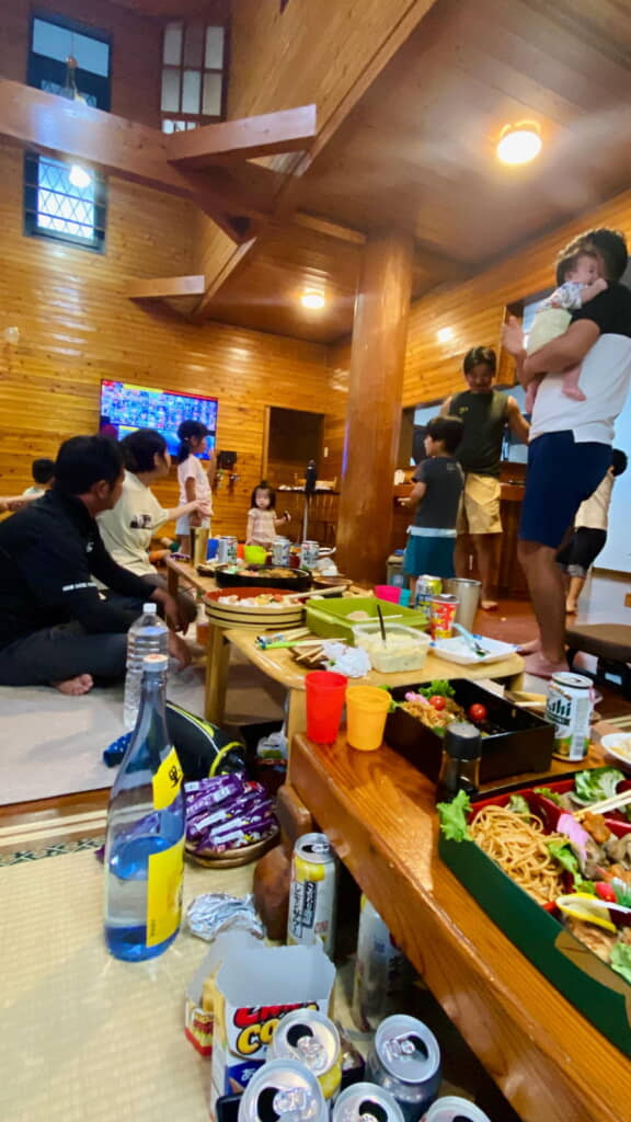 運動会の打ち上げなのです