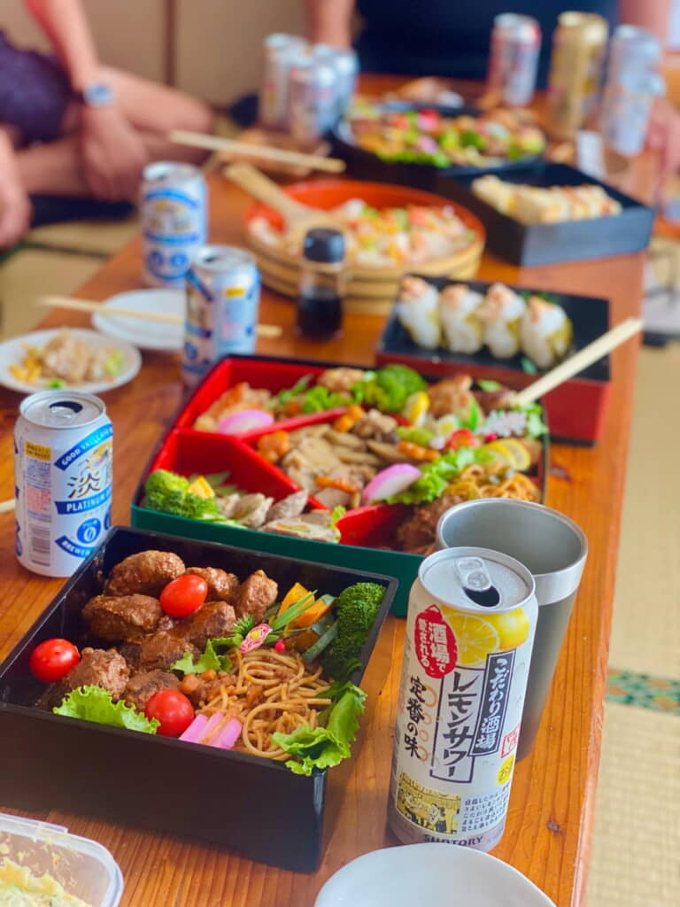 運動会の後……