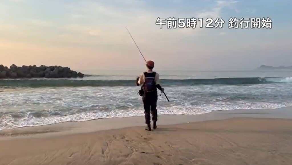 午前5時12分　釣行開始