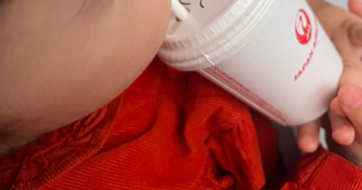 1歳娘とJAL飛行機で帰宅中、アンパンマンのアニメが停止→娘が泣くと……　CAがスッと差し出したモノに「これが本当に仕事ができる人」（1/3） | 育児 ねとらぼ