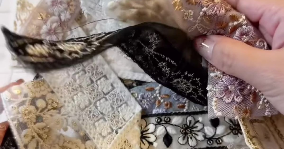 小さなハギレ、捨てないで！　半分に折って縫うだけで……　たった5分でできるおしゃれアイテムに「素敵」「やってみます」（1/2） | ライフスタイル ねとらぼ